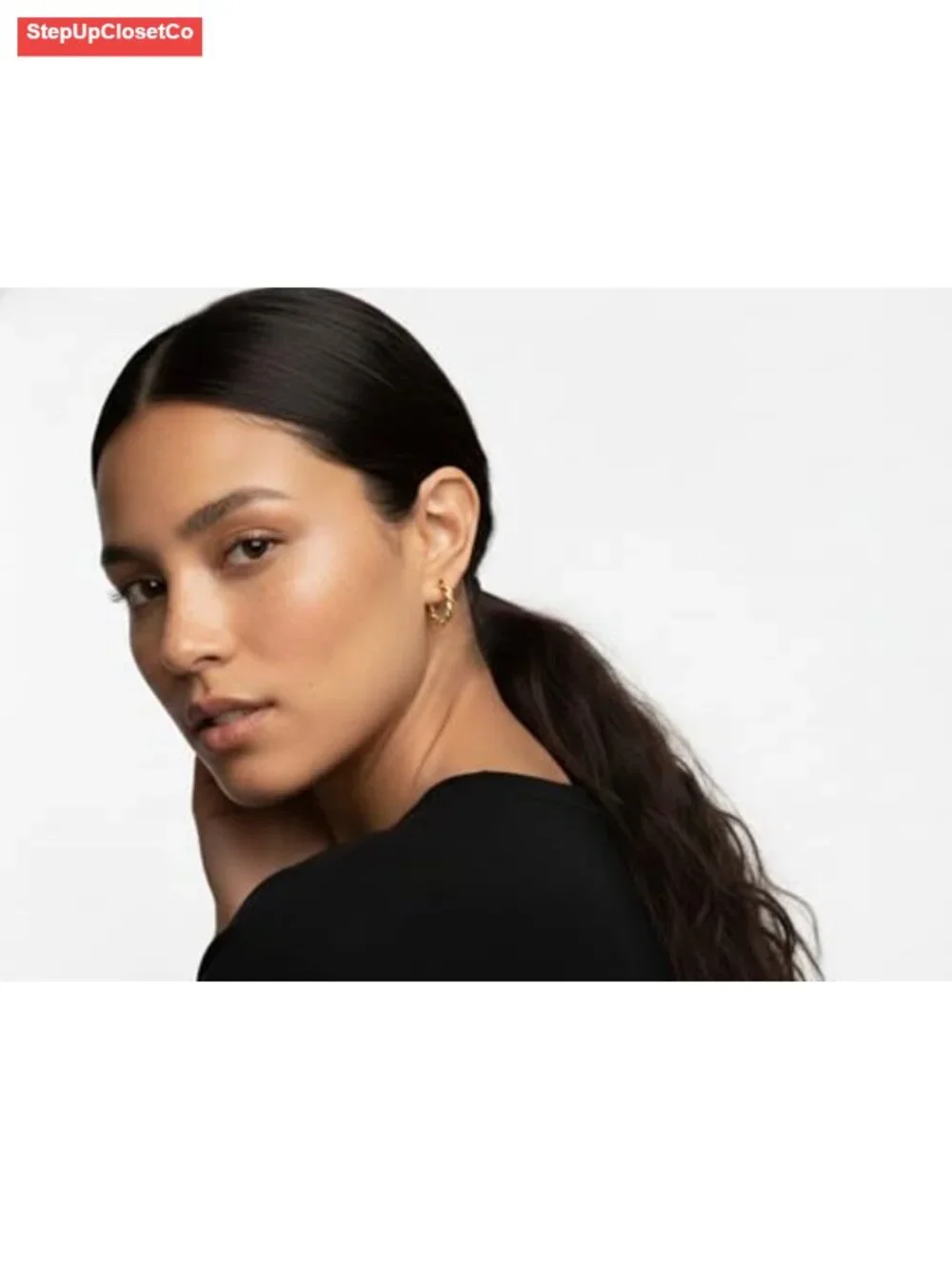 14K Gold Plated Twisted Hoop Earrings for Women - 15mm Small Dainty Chunky Rope